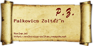 Palkovics Zoltán névjegykártya